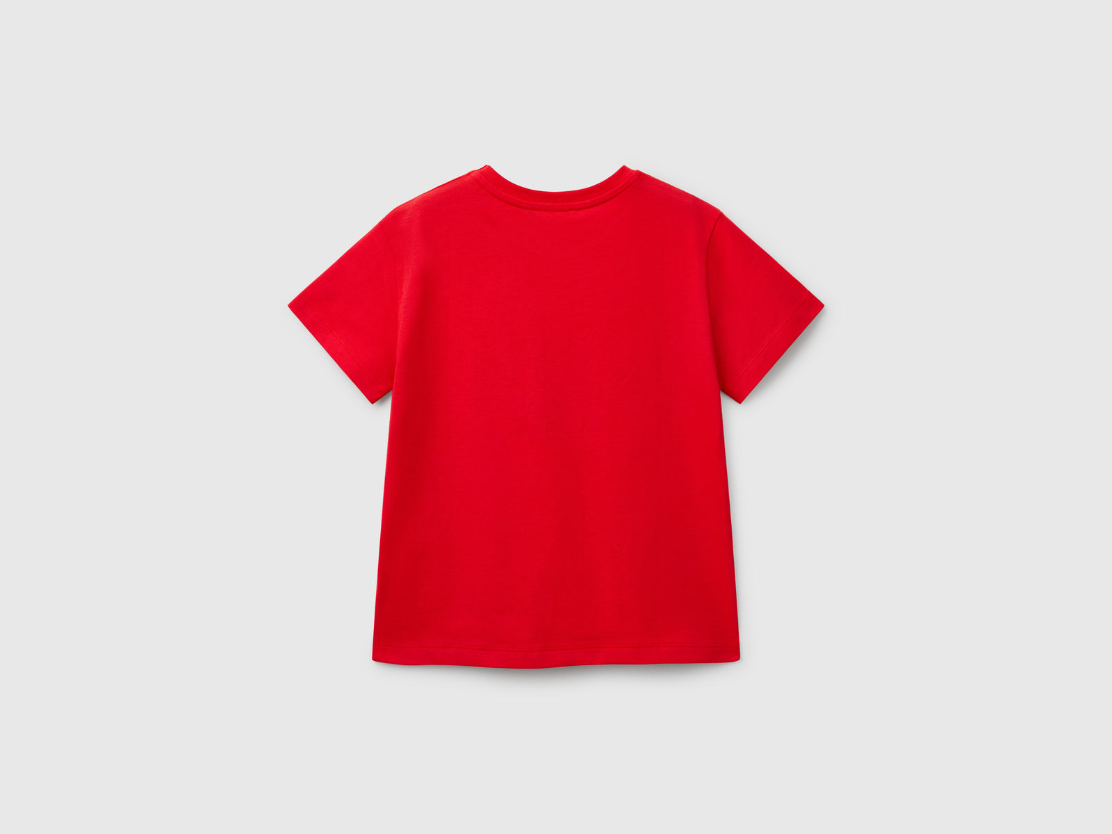 Maglietta in cotone con stampa da bimbo rosso 2 | Benetton Outlet