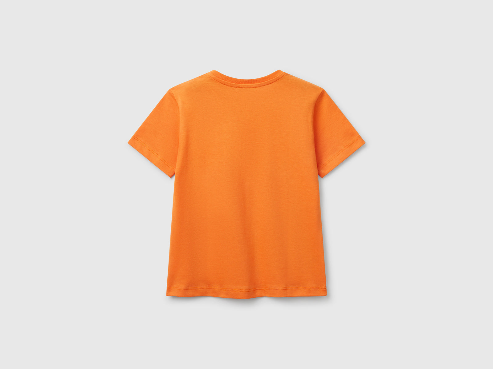 Maglietta in cotone con stampa da bimbo arancione 2 | Benetton Outlet