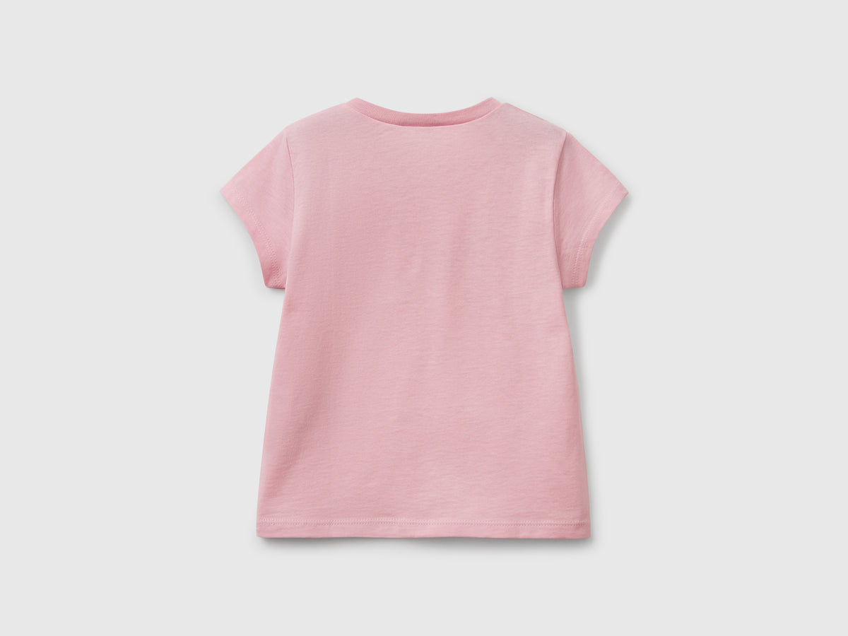 T-shirt in cotone con glitter