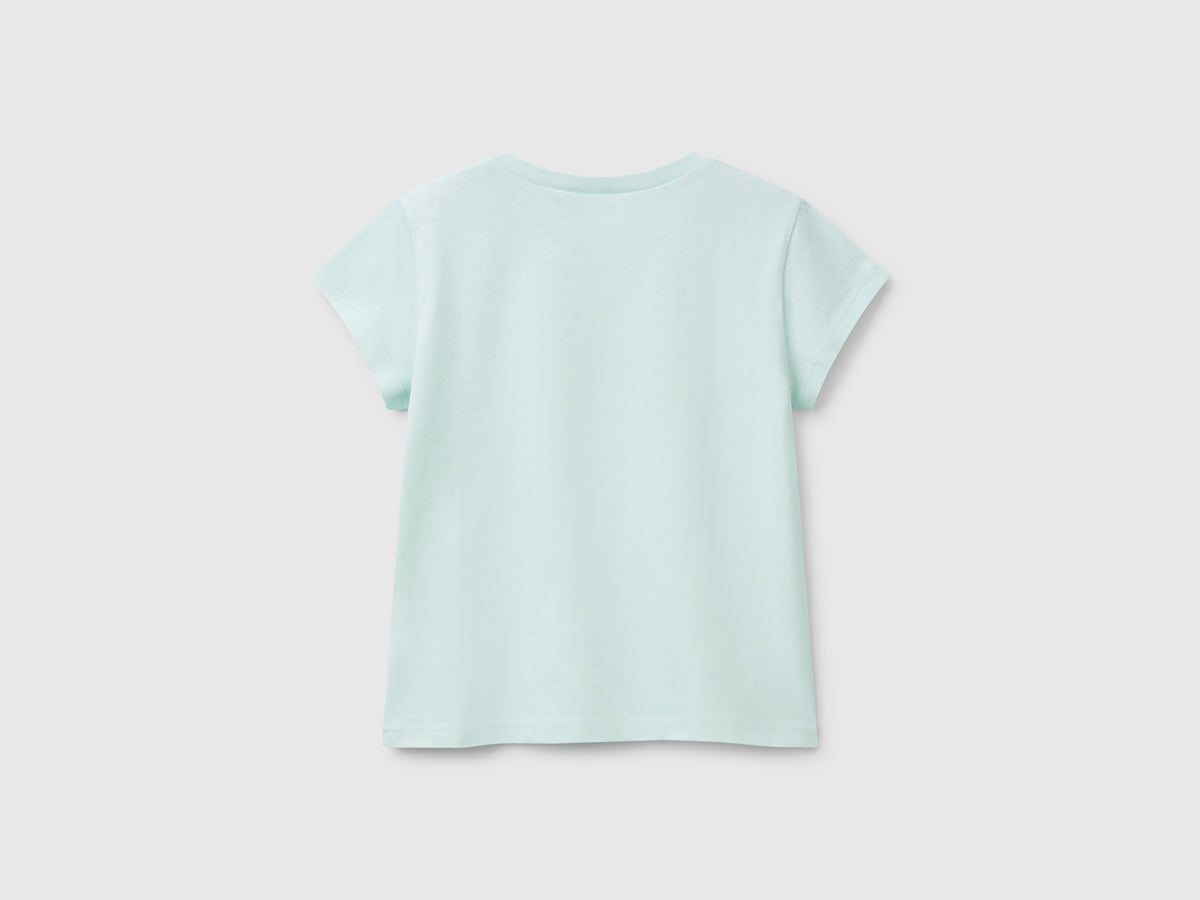 T-shirt in cotone con glitter