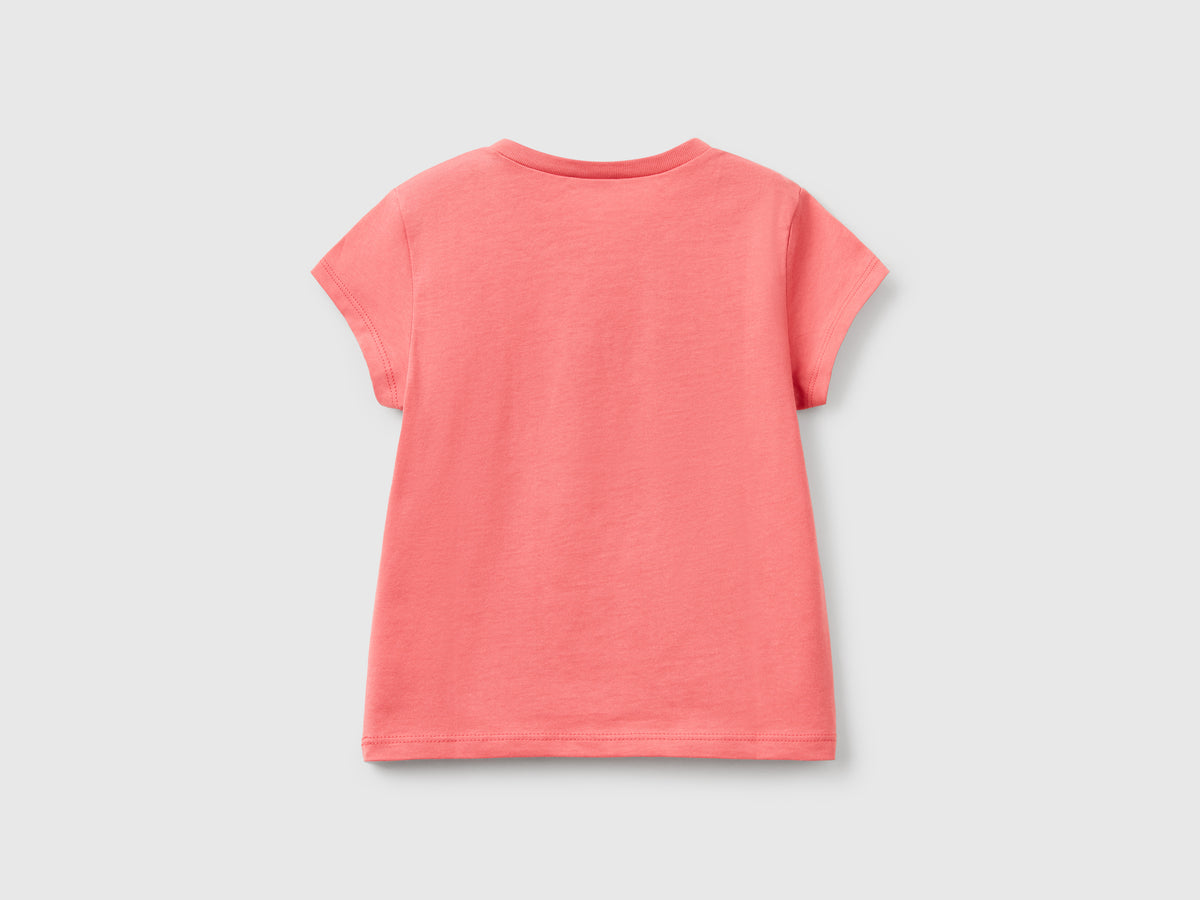 T-shirt in cotone con glitter