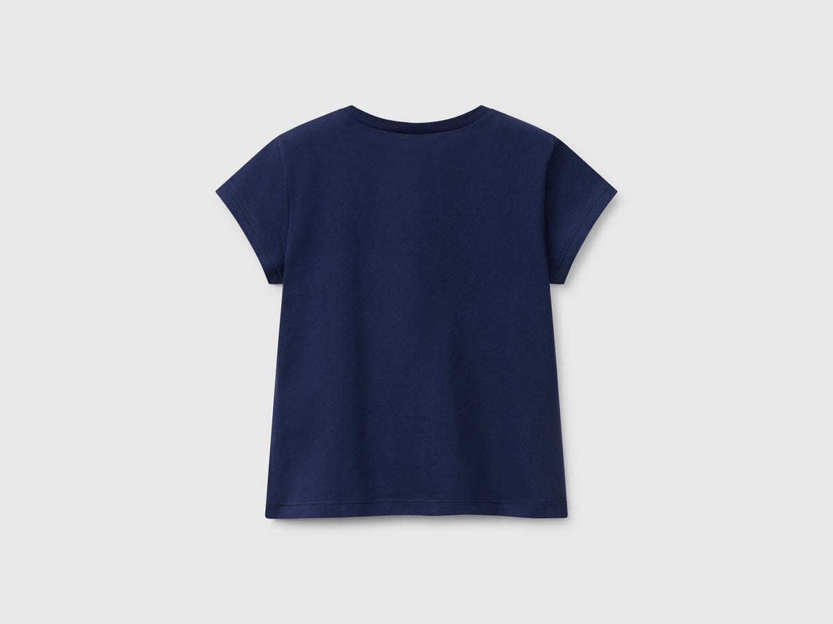 T-shirt in cotone con glitter
