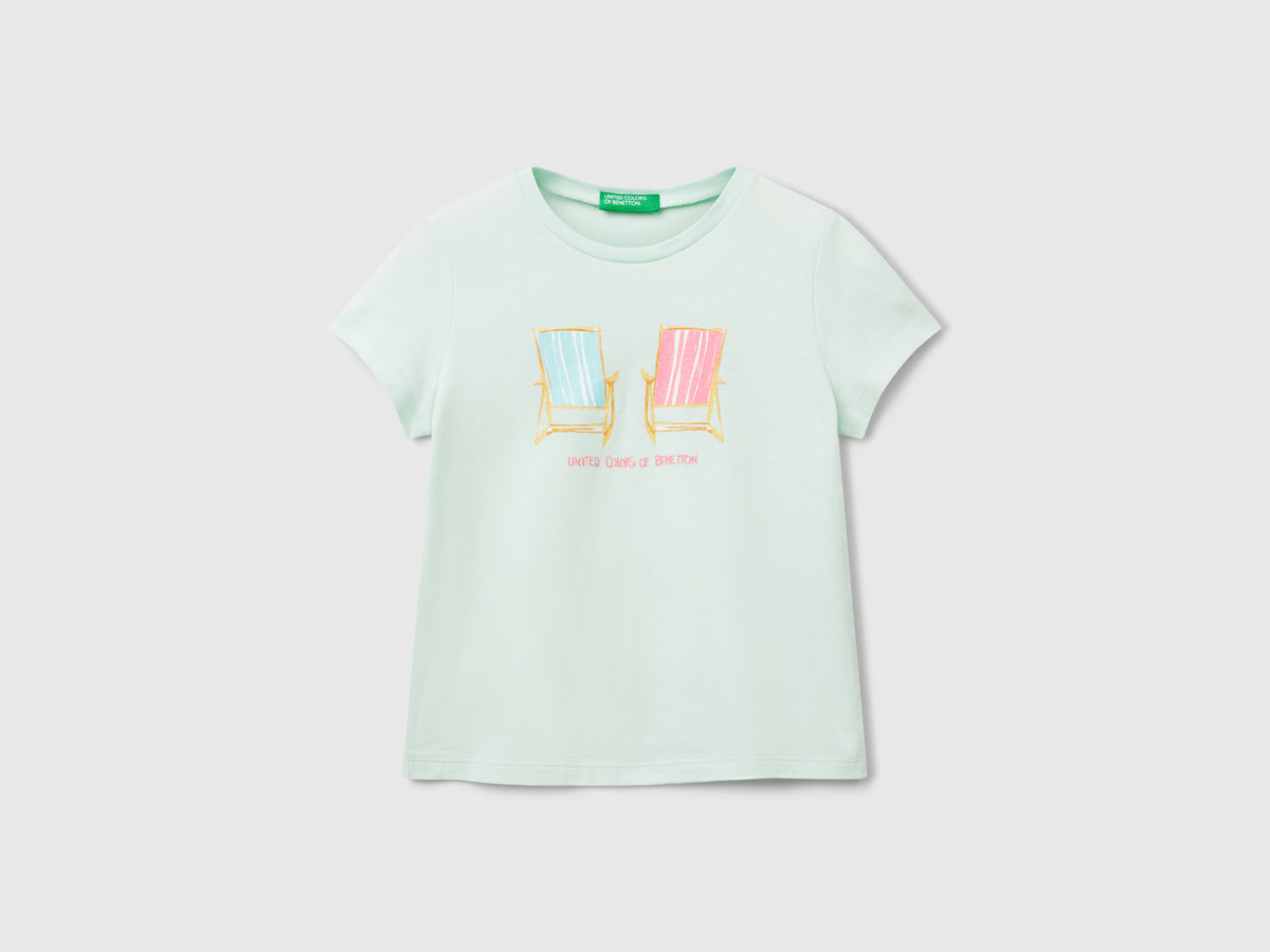 T-shirt regular fit con glitter