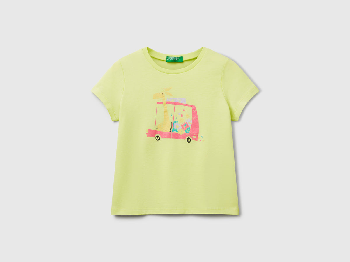 T-shirt regular fit con glitter