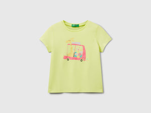 T-shirt regular fit con glitter