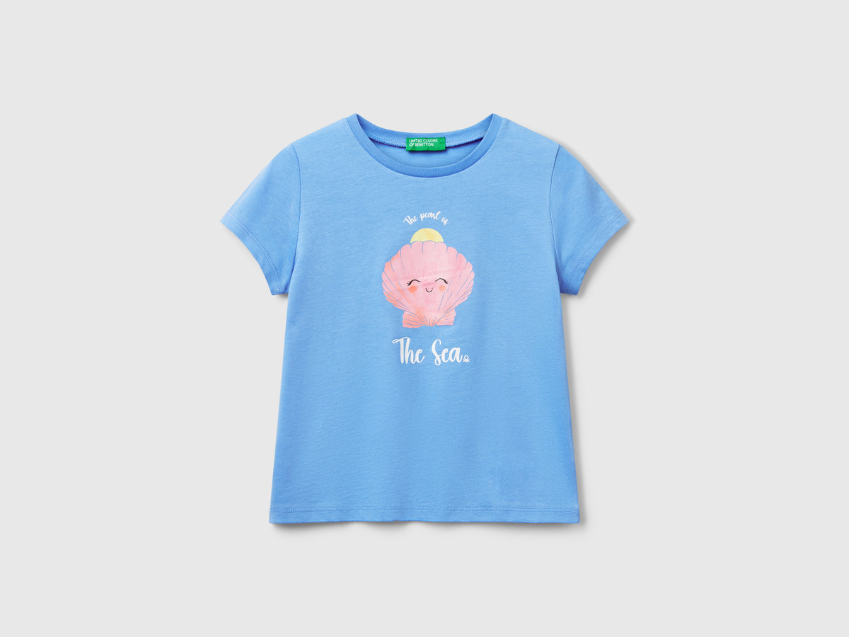 T-shirt regular fit con glitter