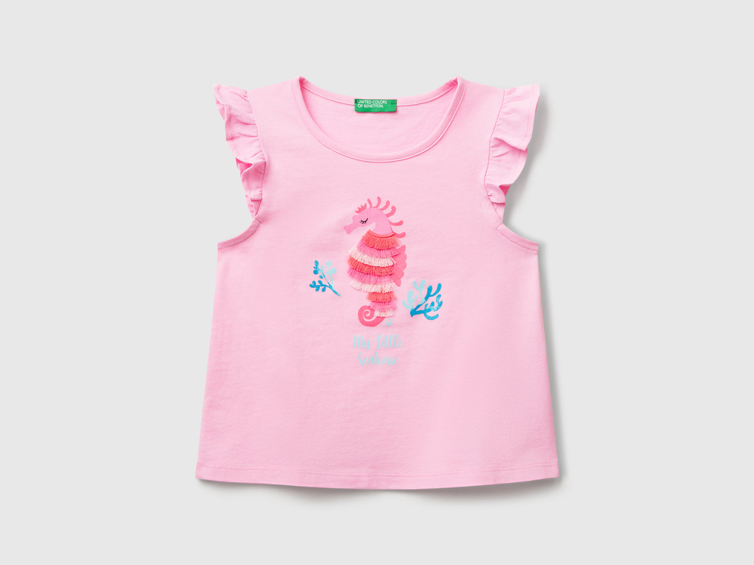 Canotta con stampa da bimba rosa | Benetton Outlet