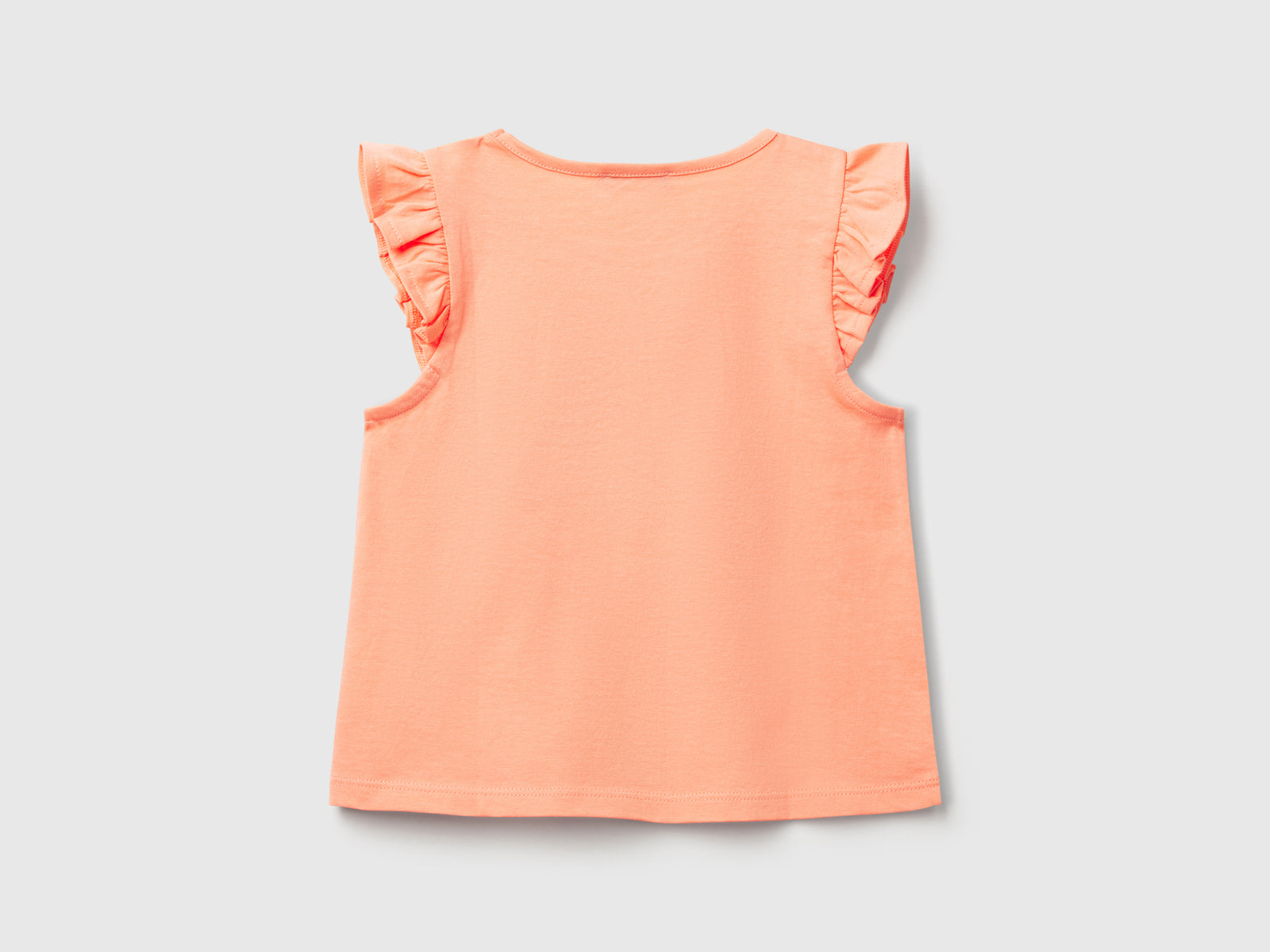 Canotta con stampa da bimba arancione 2 | Benetton Outlet