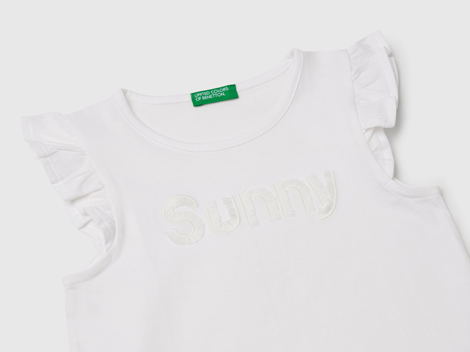 Canotta con stampa da bimba bianco 3 | Benetton Outlet