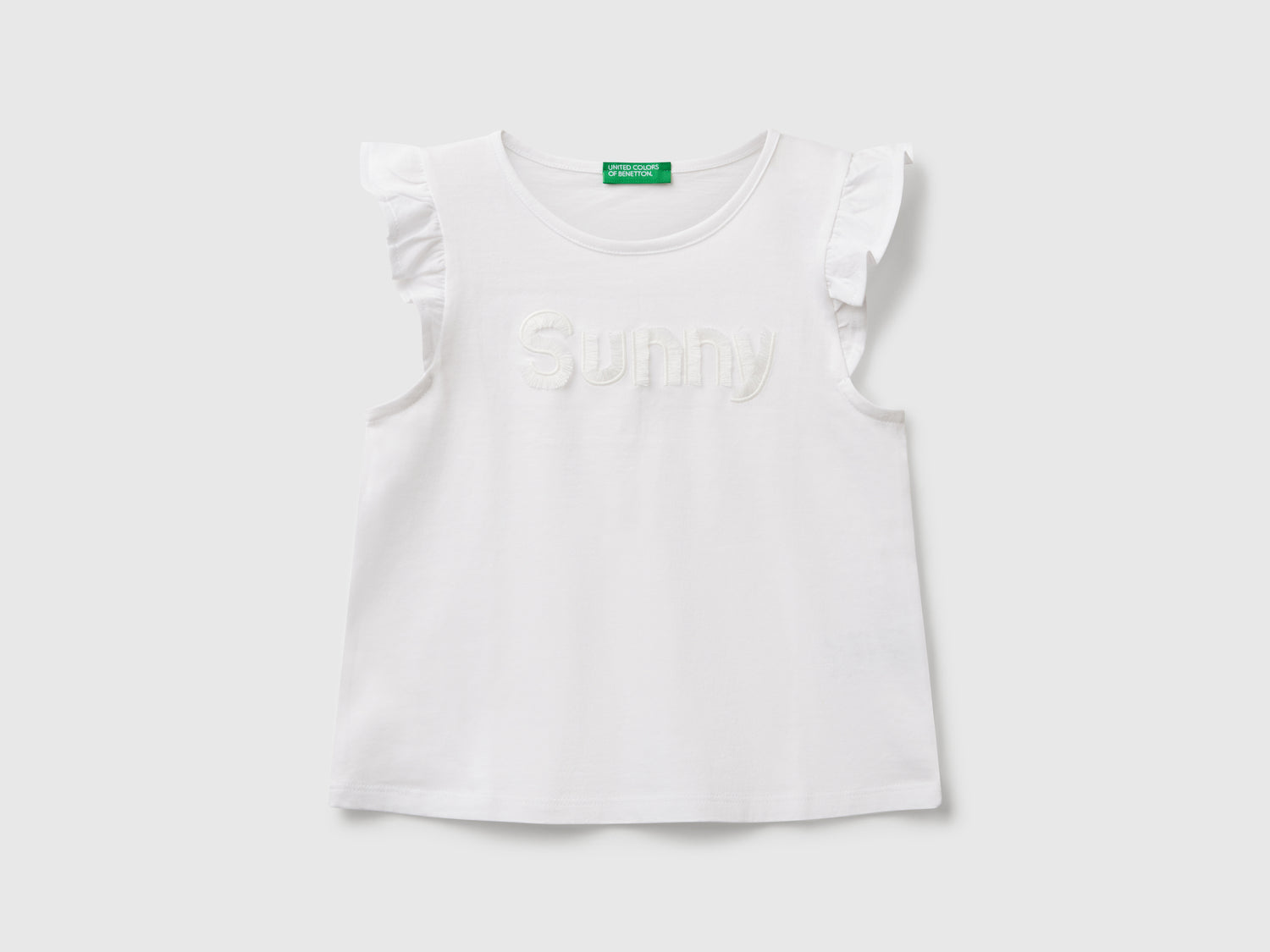Canotta con stampa da bimba bianco | Benetton Outlet