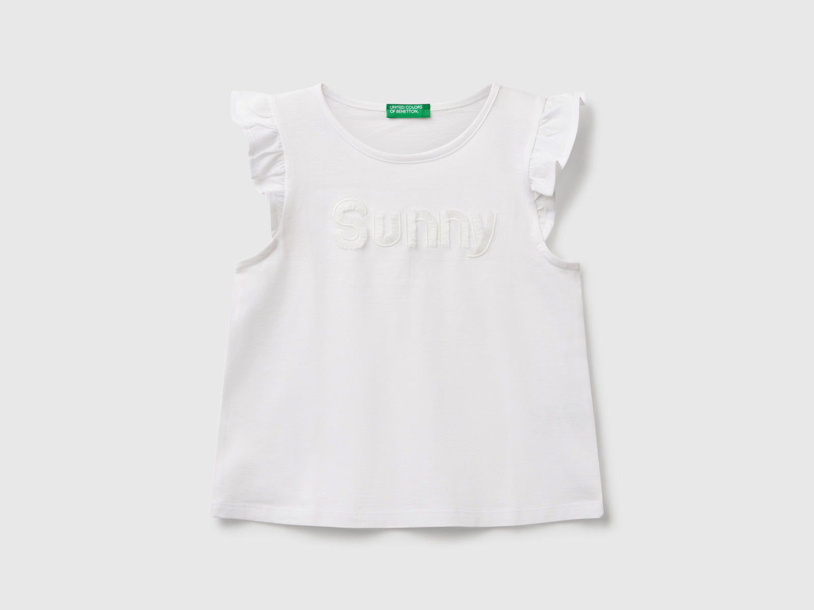 Canotta con stampa da bimba bianco | Benetton Outlet