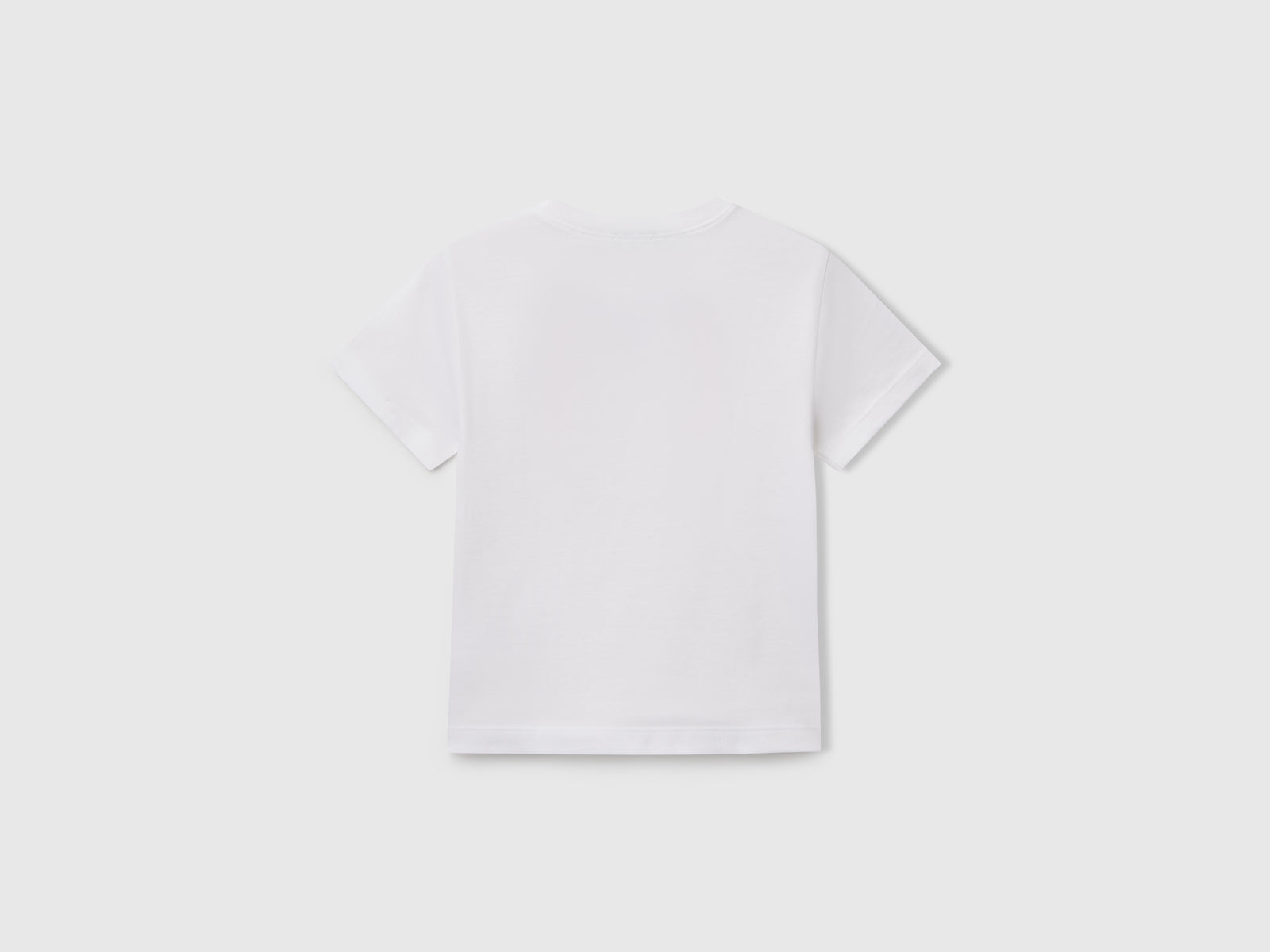 T-shirt con stampa e applicazione da bimbo bianco 2 | Benetton Outlet