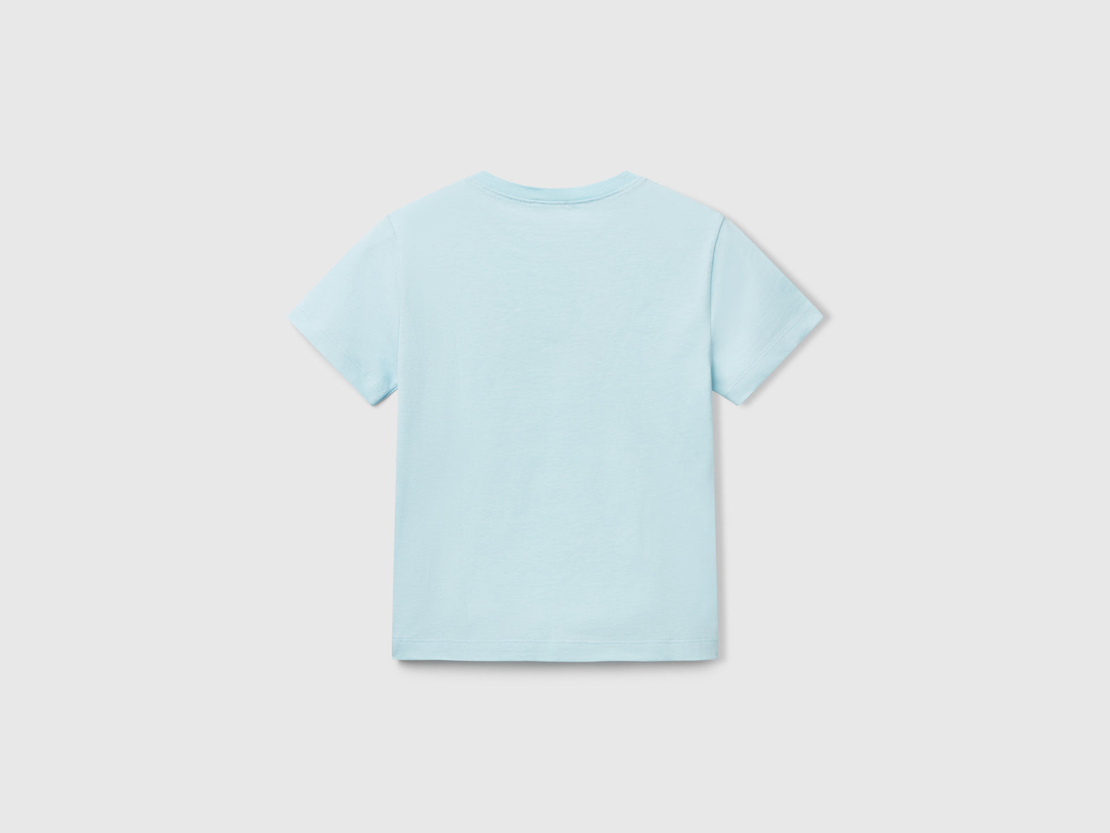 T-shirt con stampa e applicazione da bimbo azzurro 2 | Benetton Outlet
