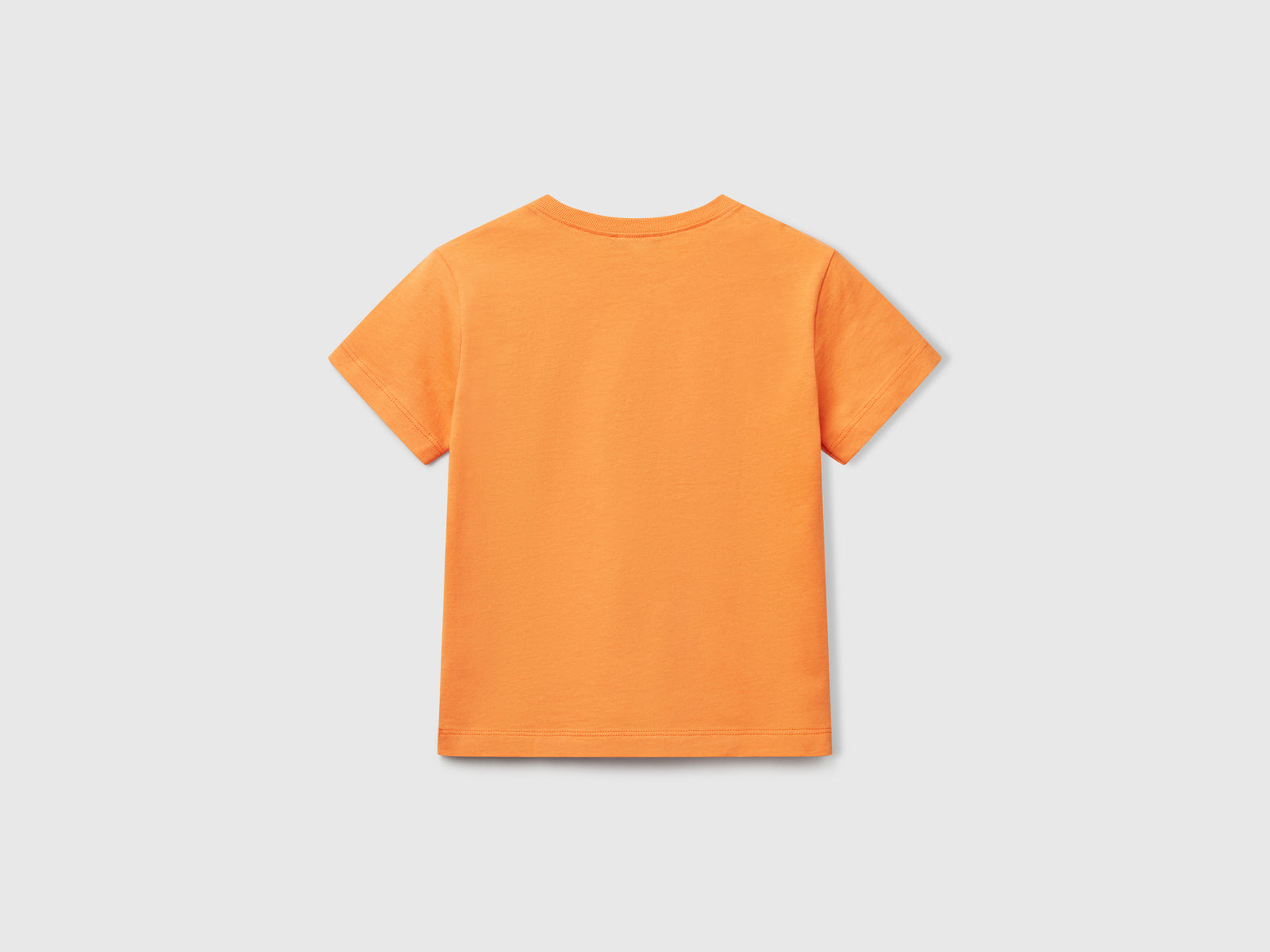 T-shirt con stampa e applicazione da bimbo arancione 2 | Benetton Outlet