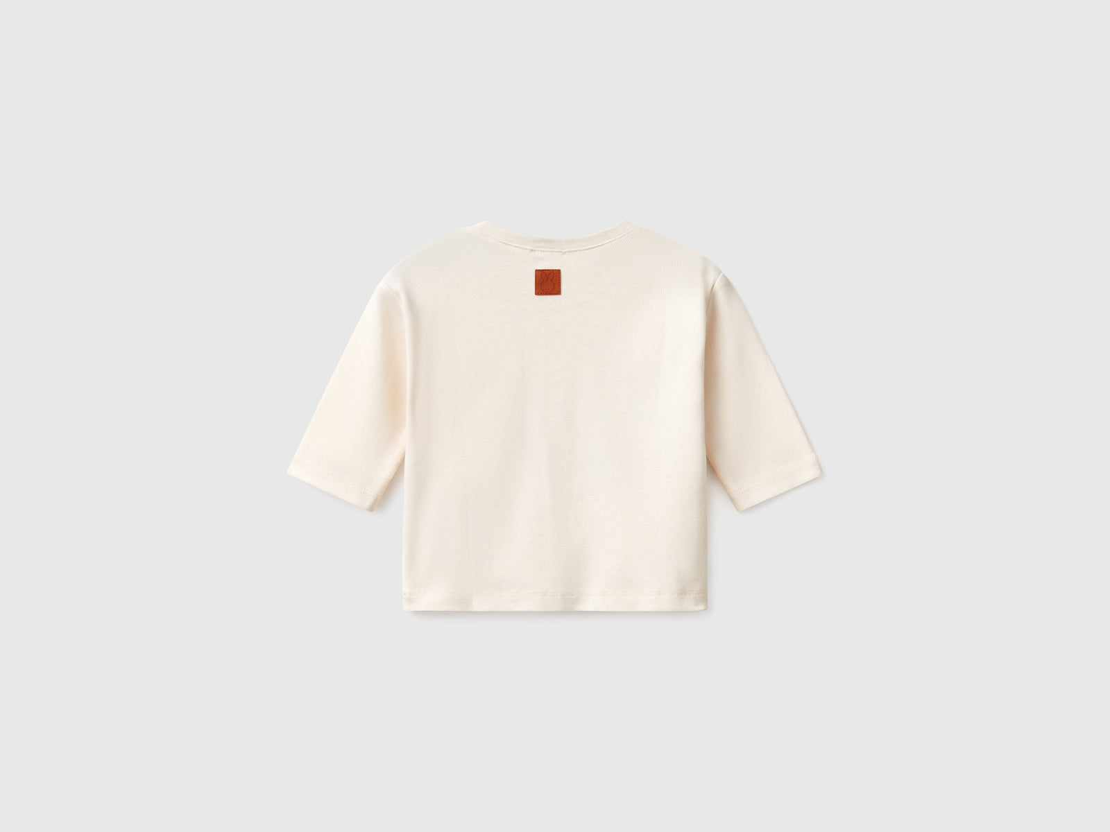 T-shirt con stampa animaletto da neonato bianco panna 2 | Benetton Outlet