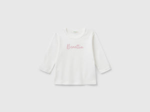 T-shirt manica lunga in cotone