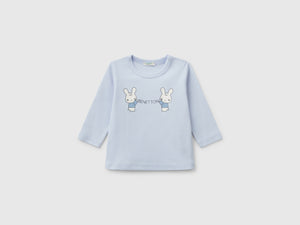T-shirt manica lunga in cotone