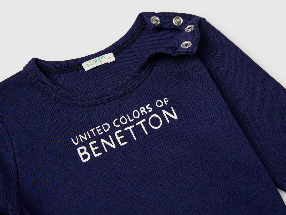 T-shirt manica lunga in cotone