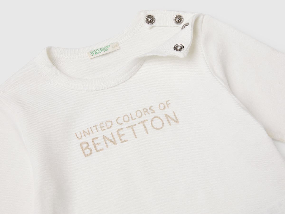 T-shirt manica lunga in cotone