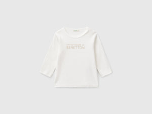 T-shirt manica lunga in cotone