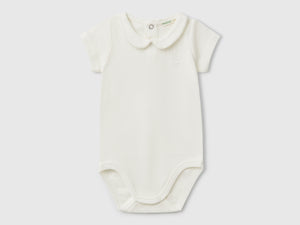 Body con colletto in cotone