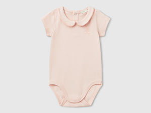 Body con colletto in cotone