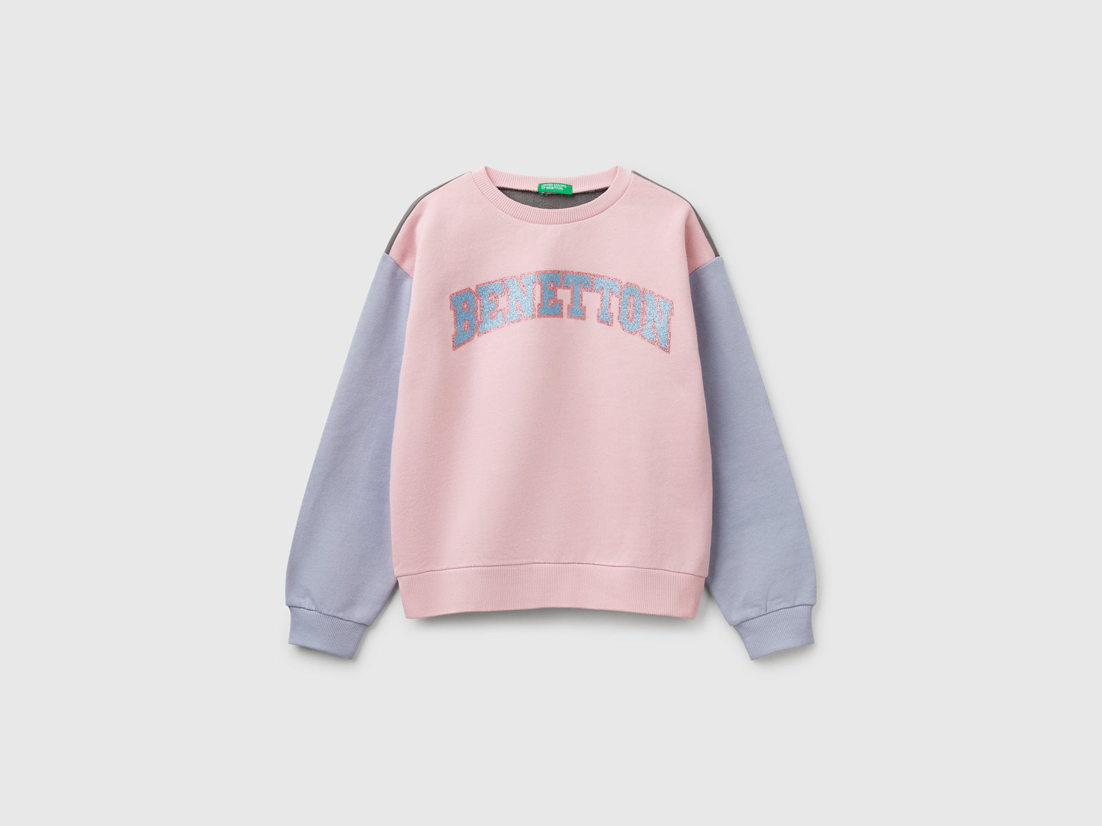 Felpa con stampa glitter da bambina multi-color | Benetton Outlet