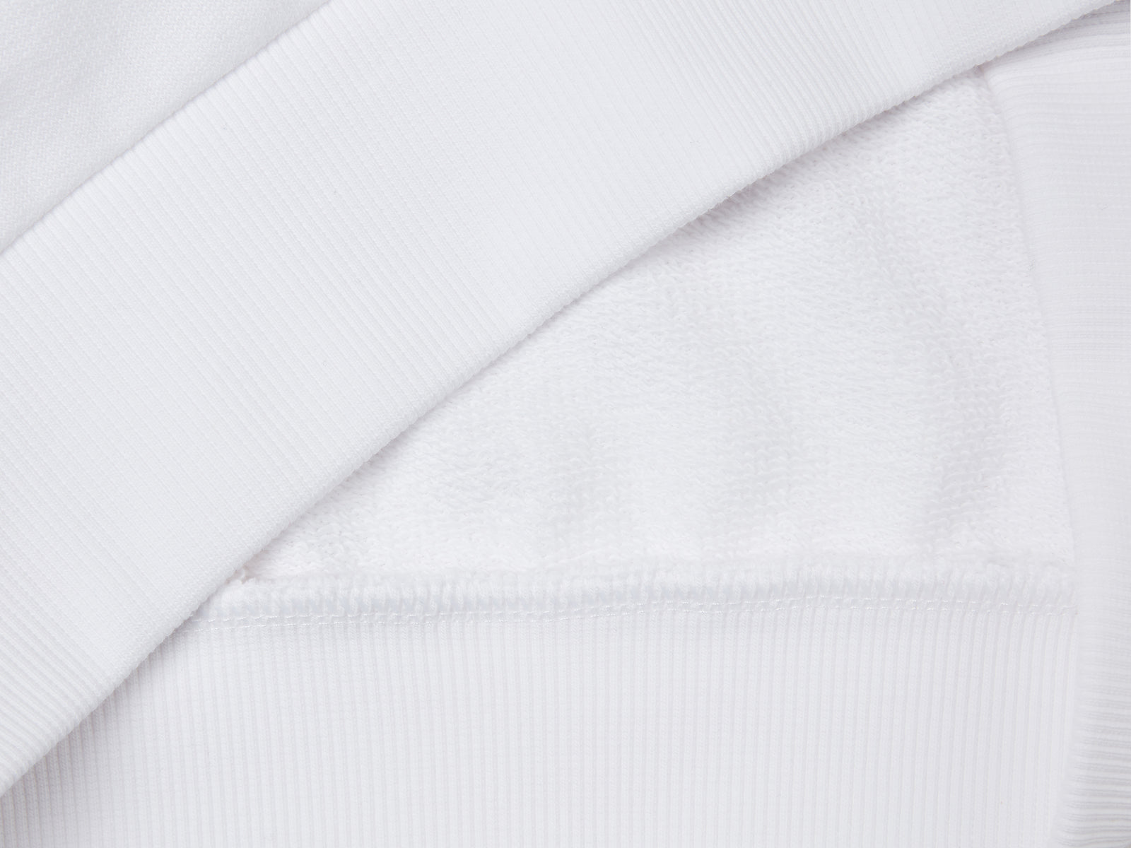 Felpa con stampa in puro cotone da bambino bianco 3 | Benetton Outlet