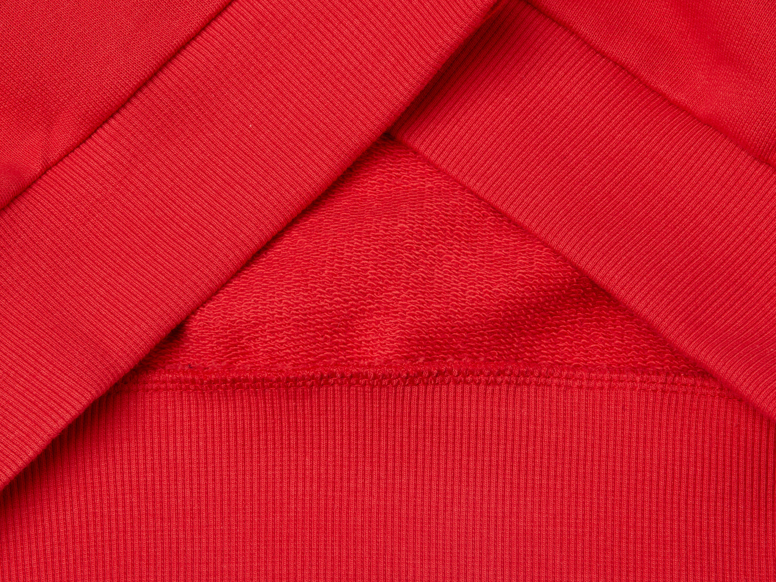 Felpa con stampa in puro cotone da bambino rosso 3 | Benetton Outlet
