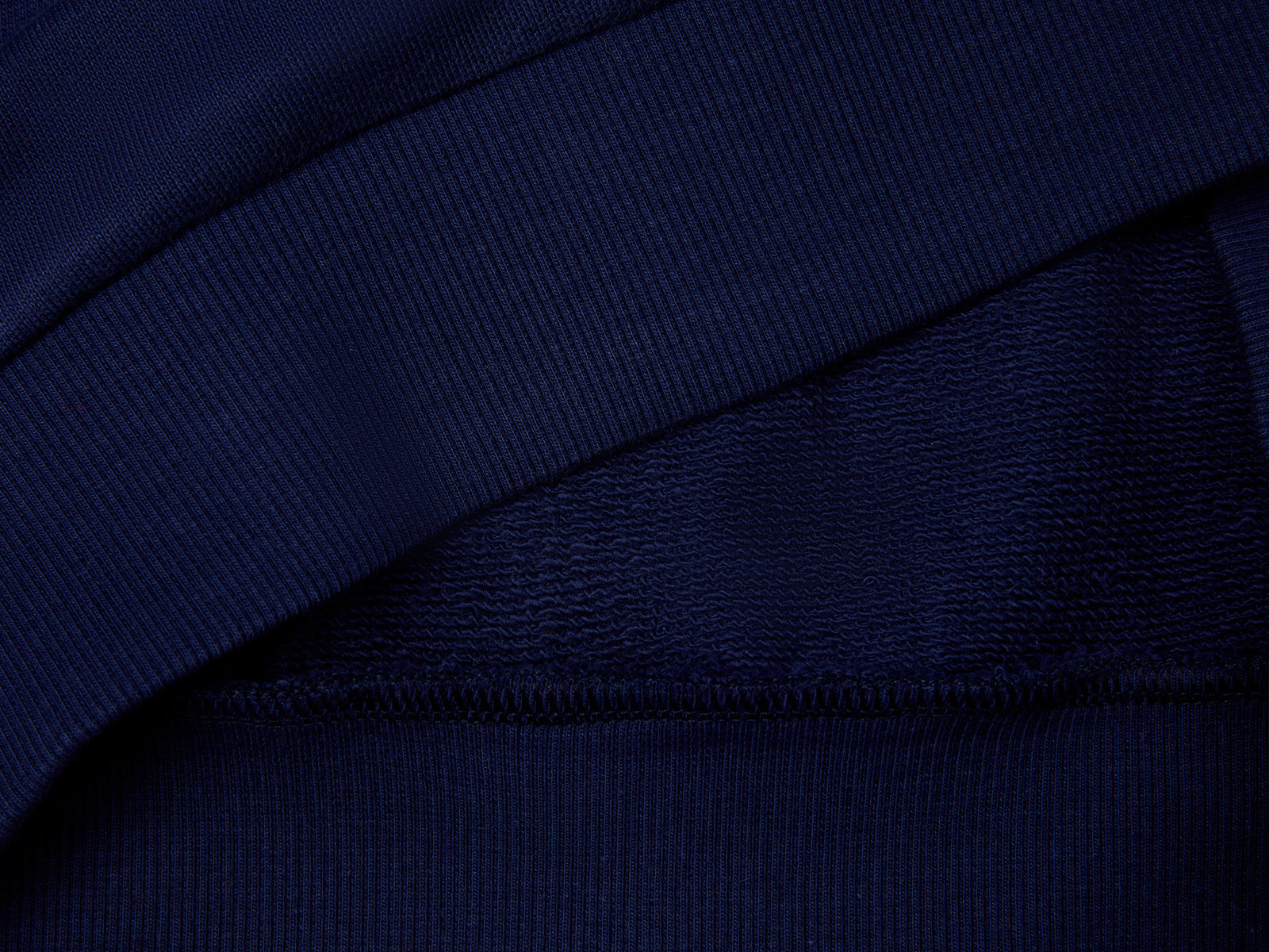 Felpa con stampa in puro cotone da bambino blu scuro 3 | Benetton Outlet