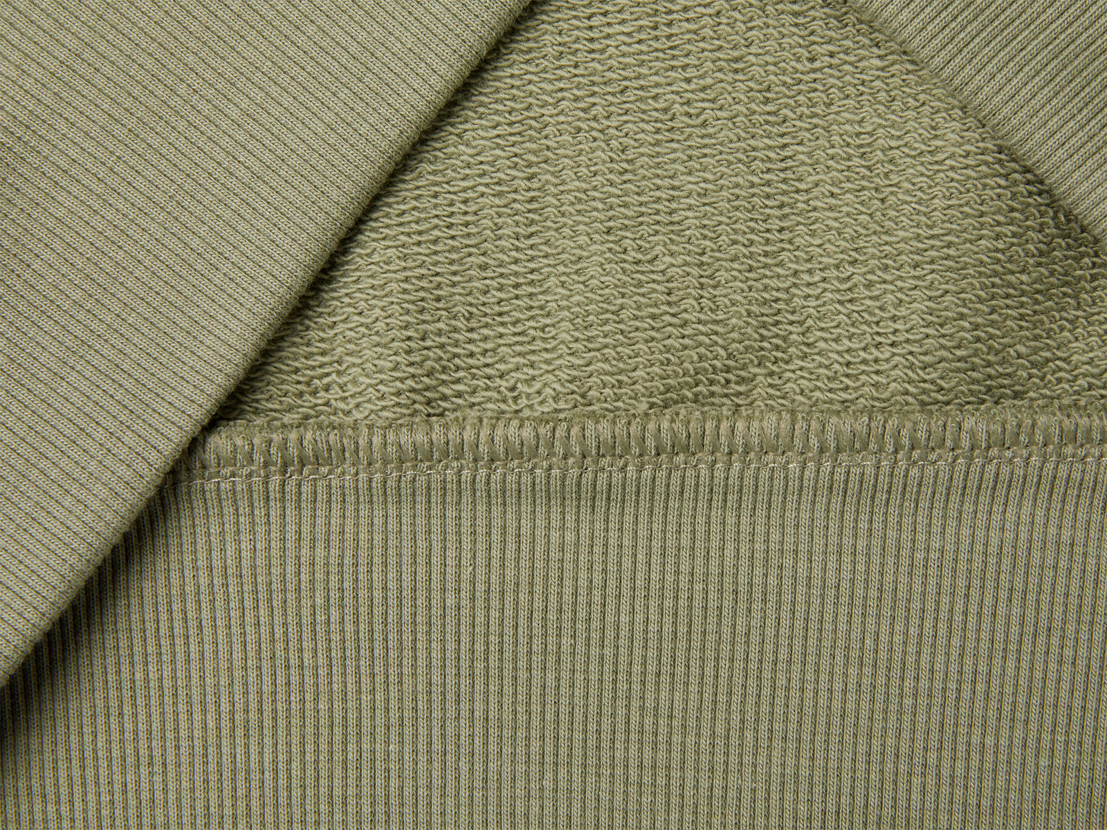 Felpa con stampa in puro cotone da bambino verde oliva 3 | Benetton Outlet