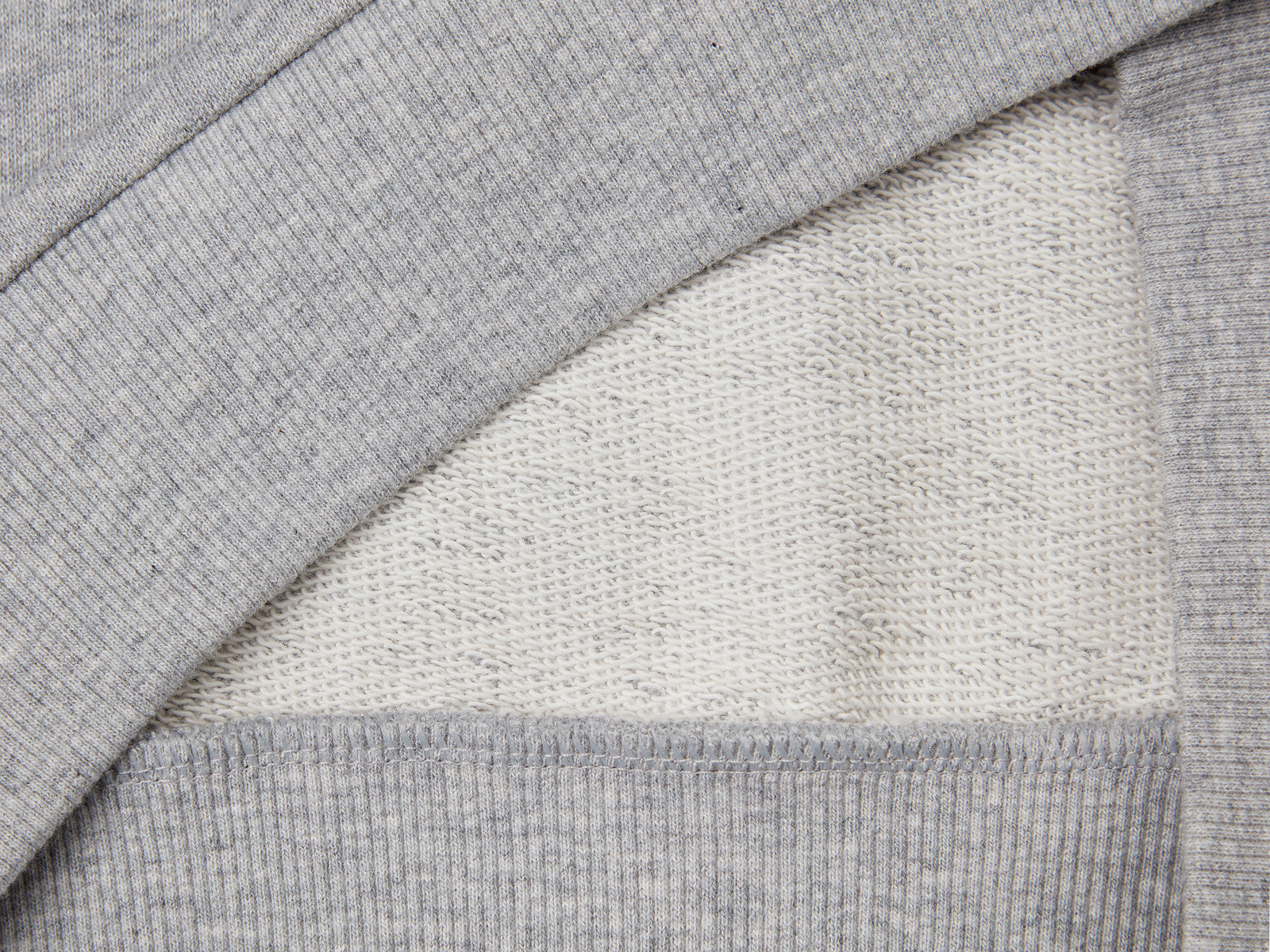 Felpa con stampa in puro cotone da bambino grigio chiaro 3 | Benetton Outlet