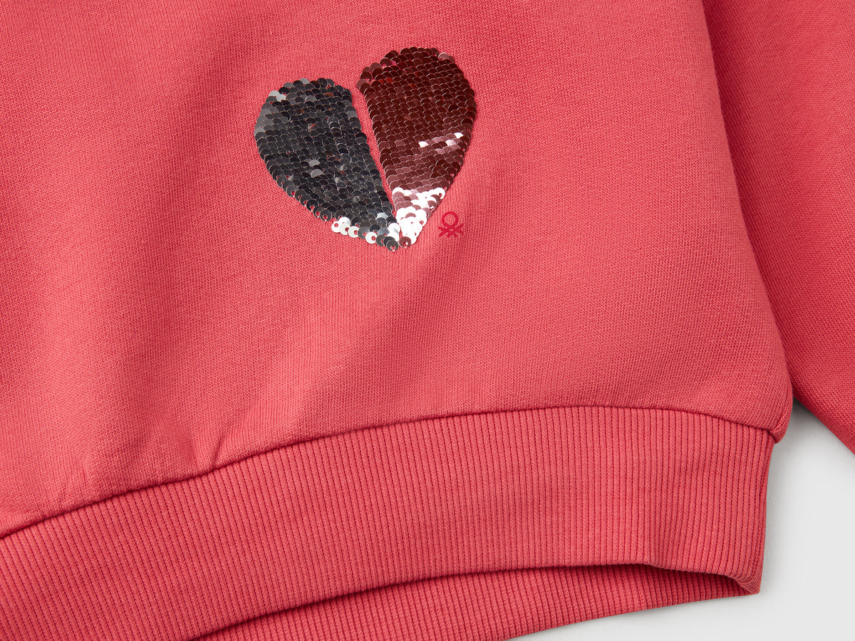 Felpa con paillettes