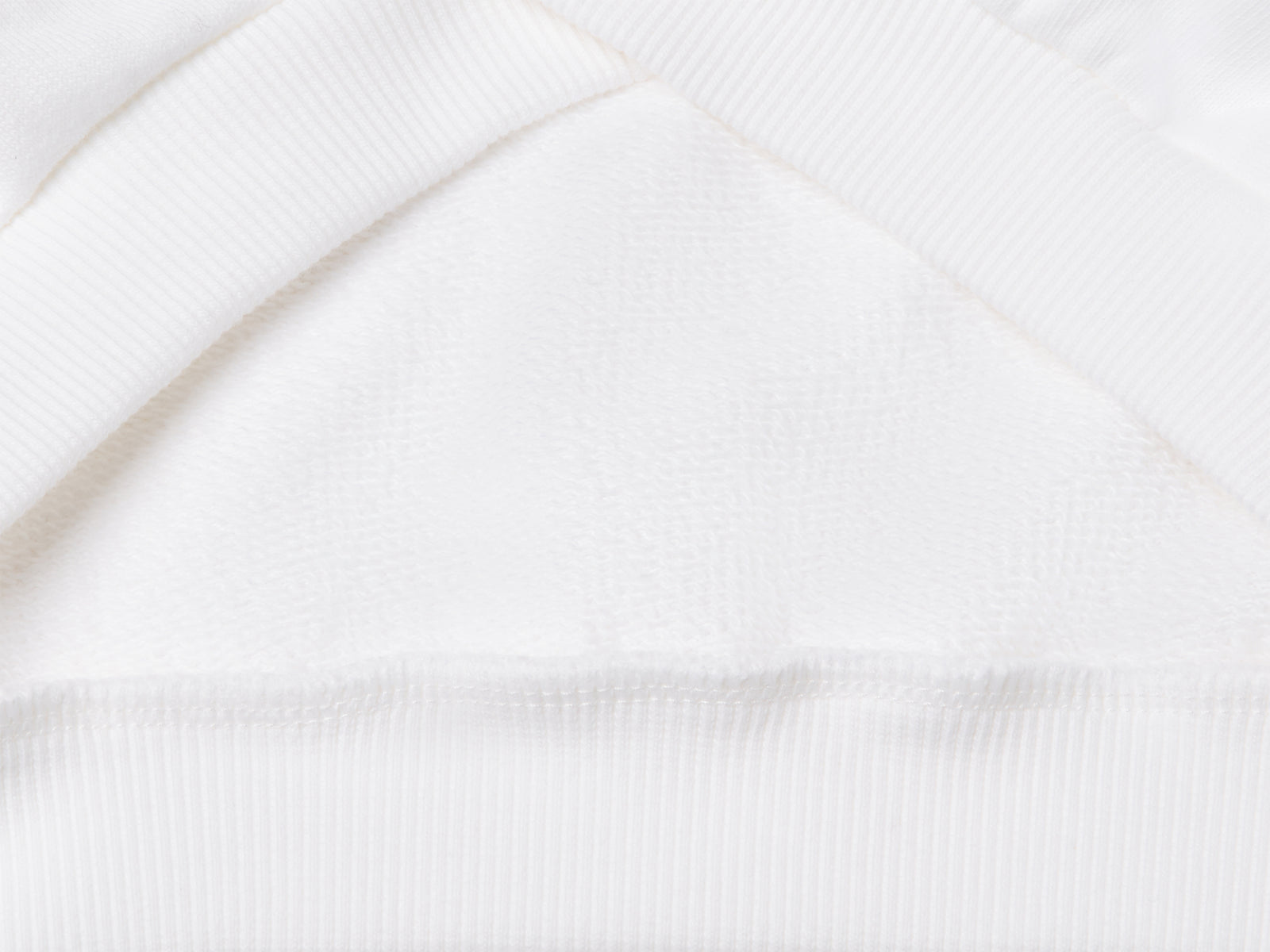 Felpa con stampa e cappuccio da bambina bianco 3 | Benetton Outlet