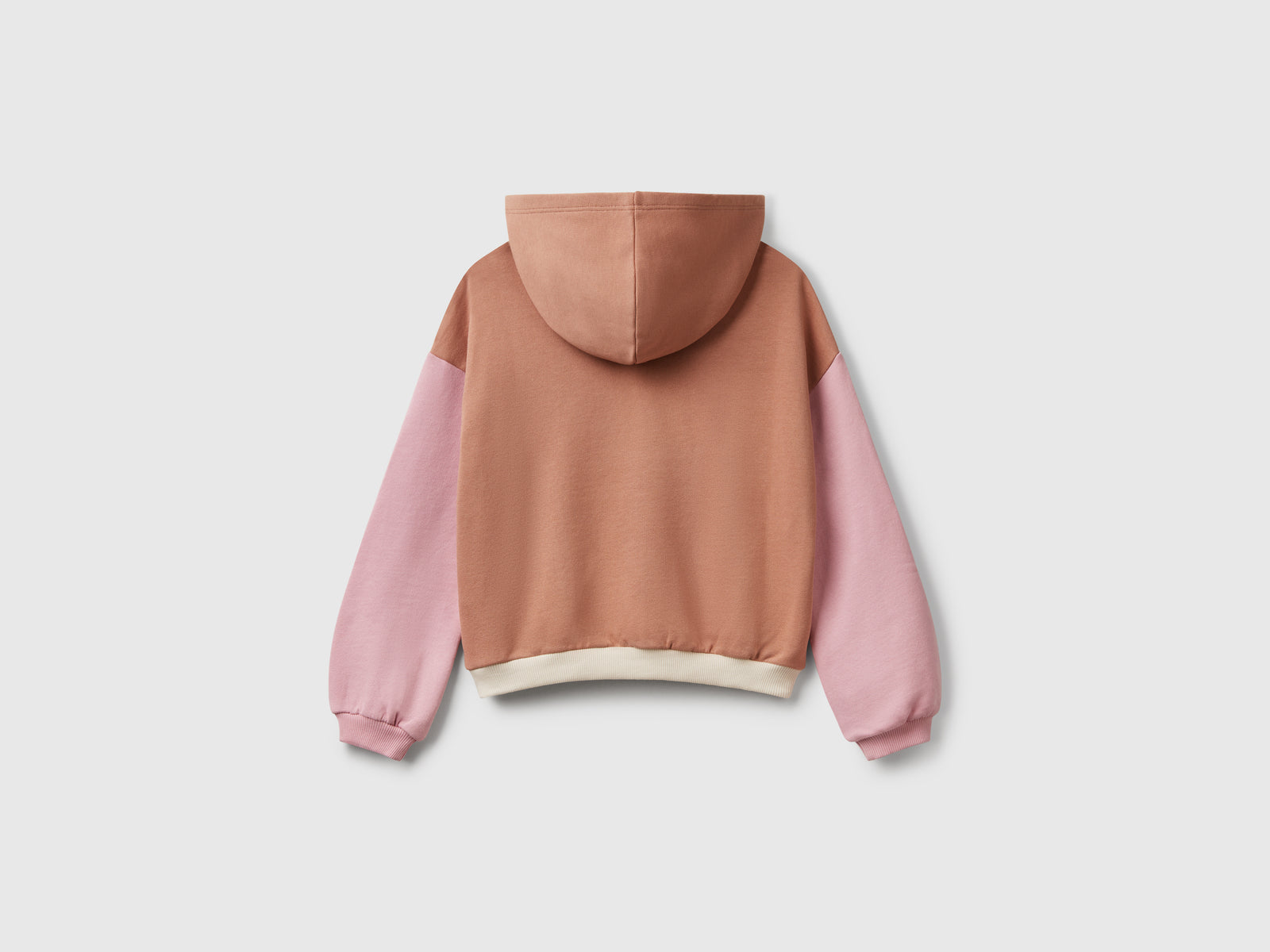 Felpa con stampa e cappuccio da bambina multi-color 2 | Benetton Outlet