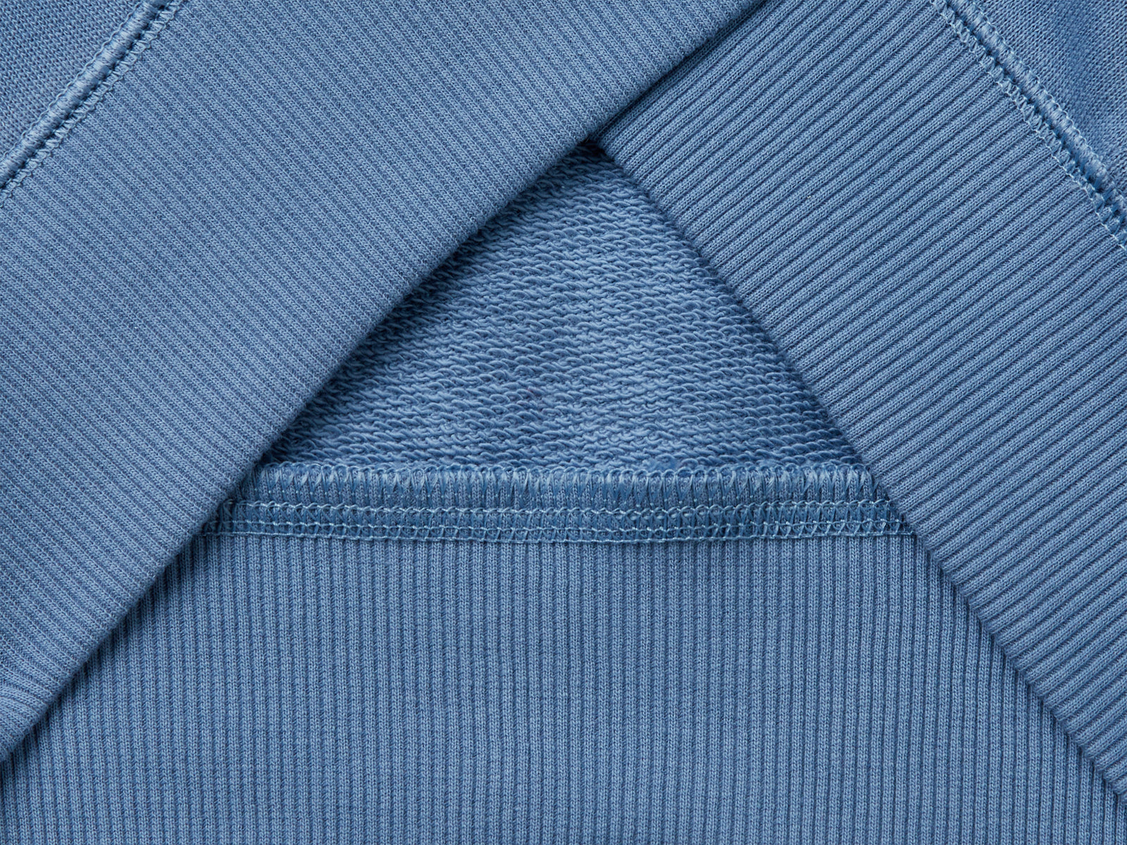 Felpa con zip in puro cotone da bambino azzurro 3 | Benetton Outlet