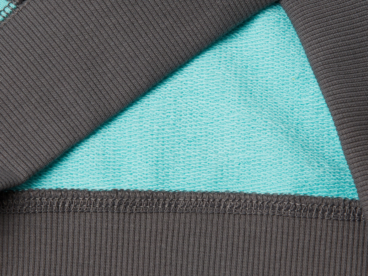 Felpa con zip in puro cotone