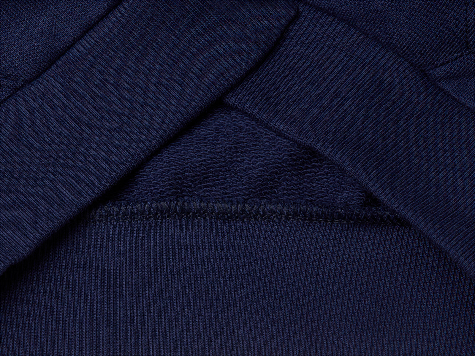 Felpa con zip e collo alto da bambina blu scuro 3 | Benetton Outlet