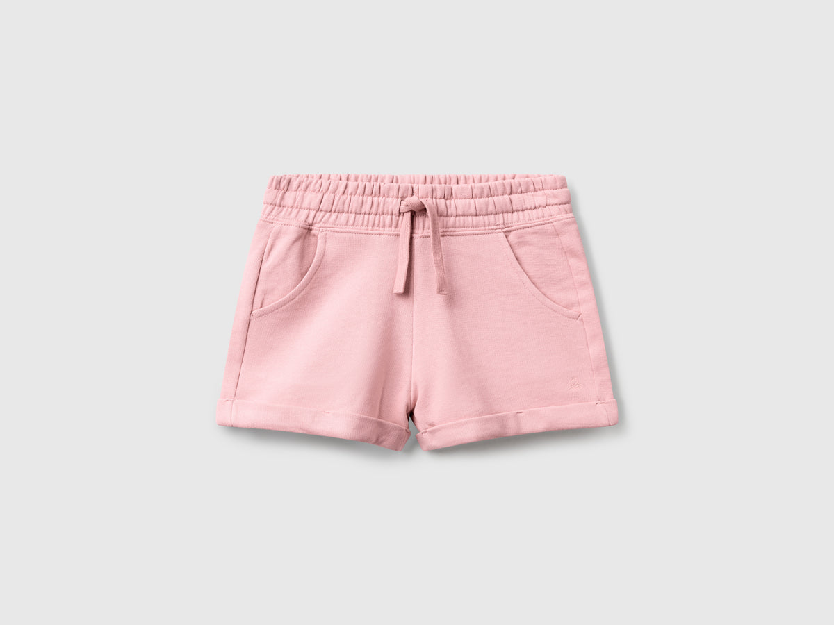 Shorts in felpa 100% cotone