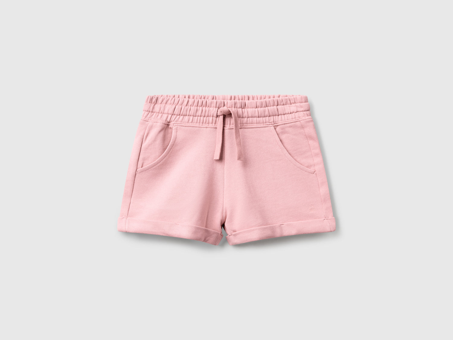Shorts in felpa 100% cotone da bambina rosa | Benetton Outlet