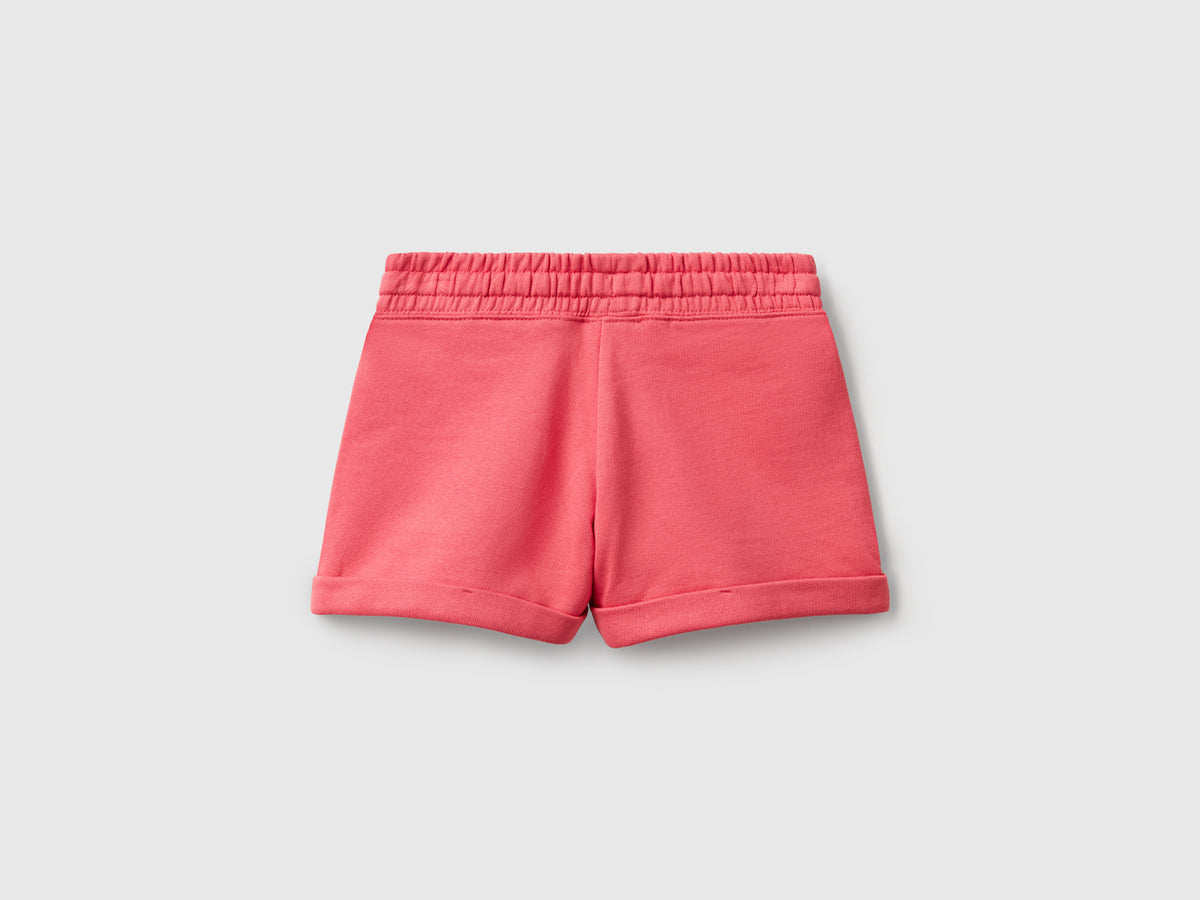 Shorts in felpa 100% cotone