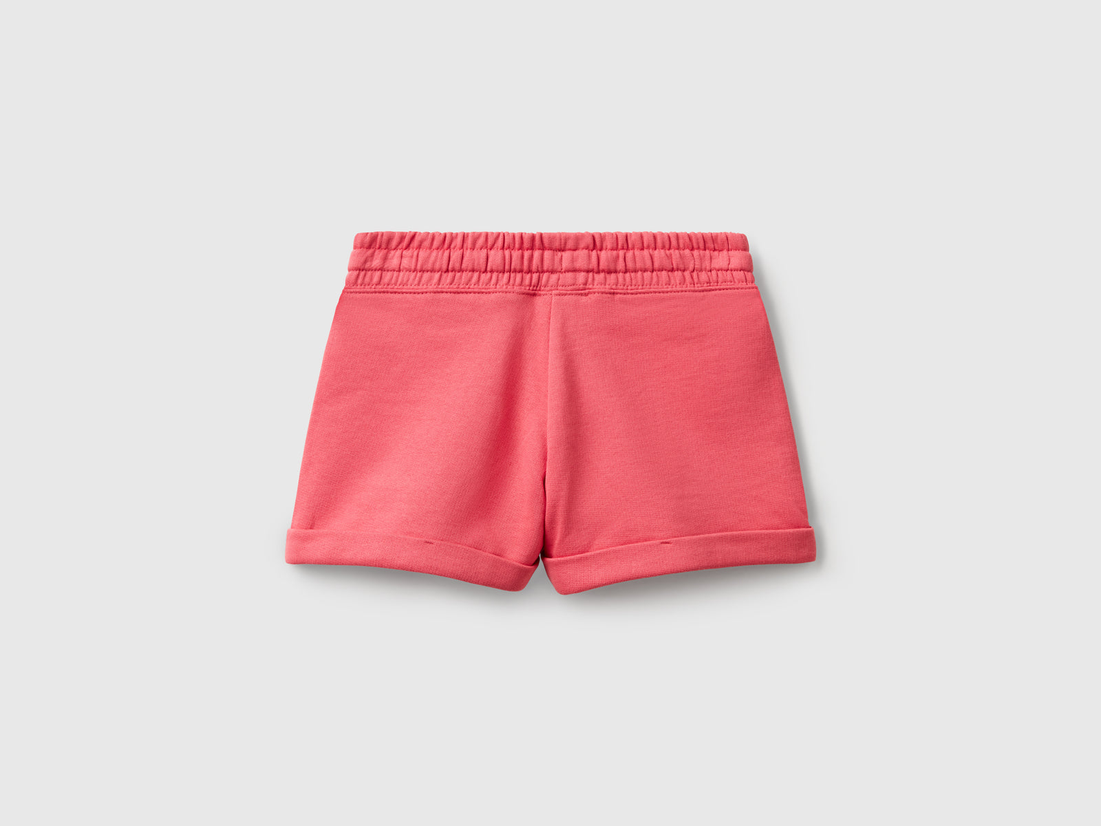 Shorts in felpa 100% cotone da bambina salmone 2 | Benetton Outlet