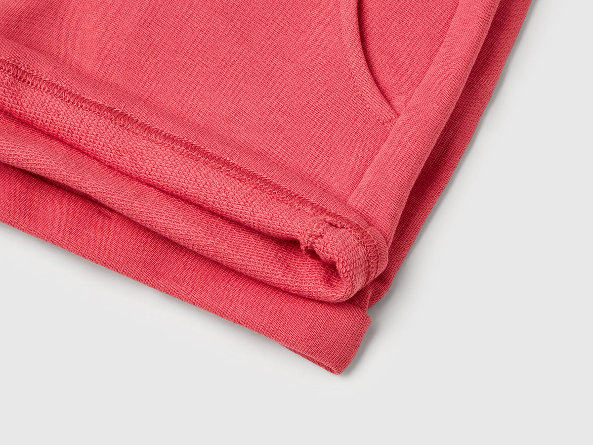 Shorts in felpa 100% cotone