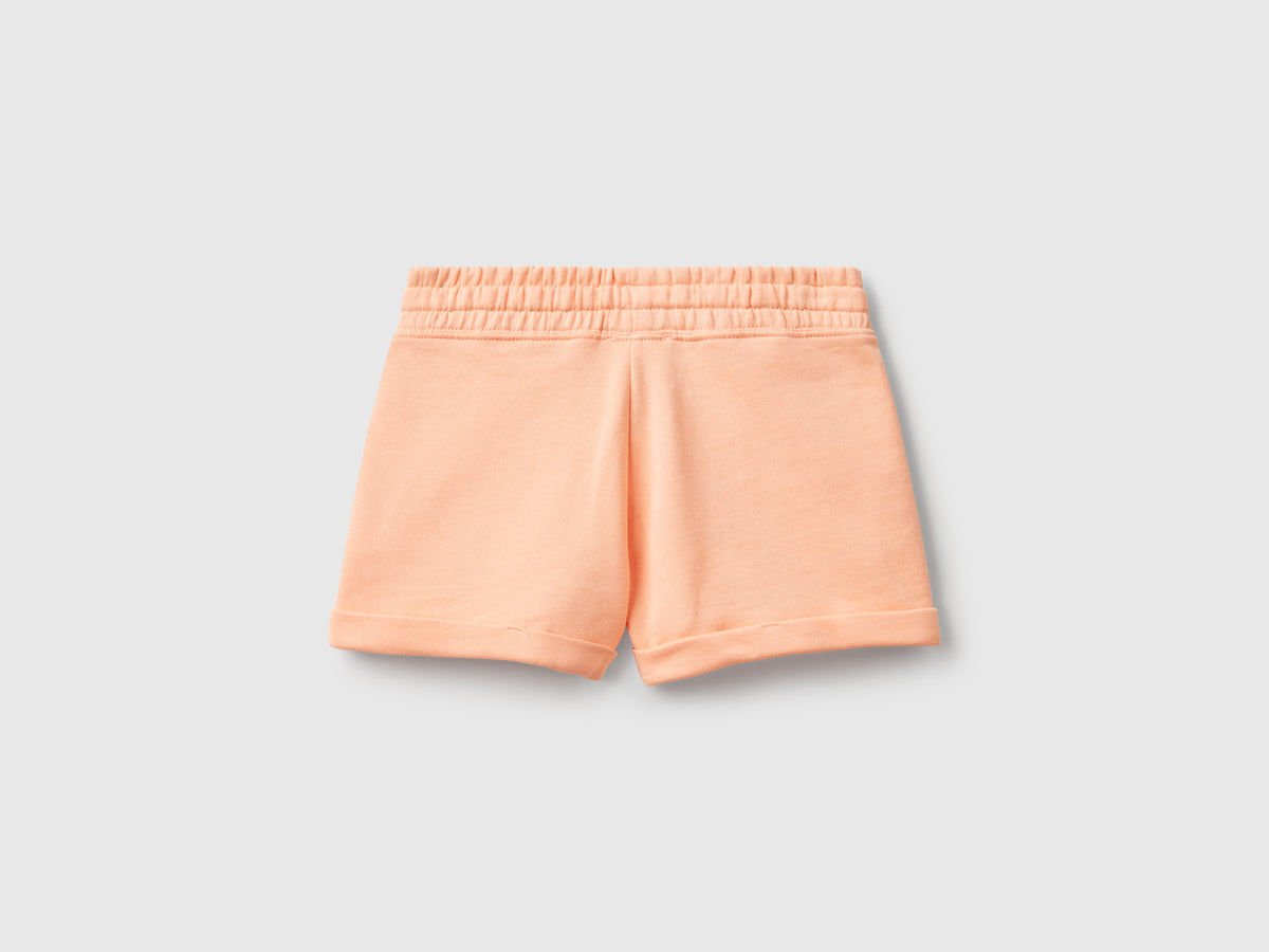 Shorts in felpa 100% cotone