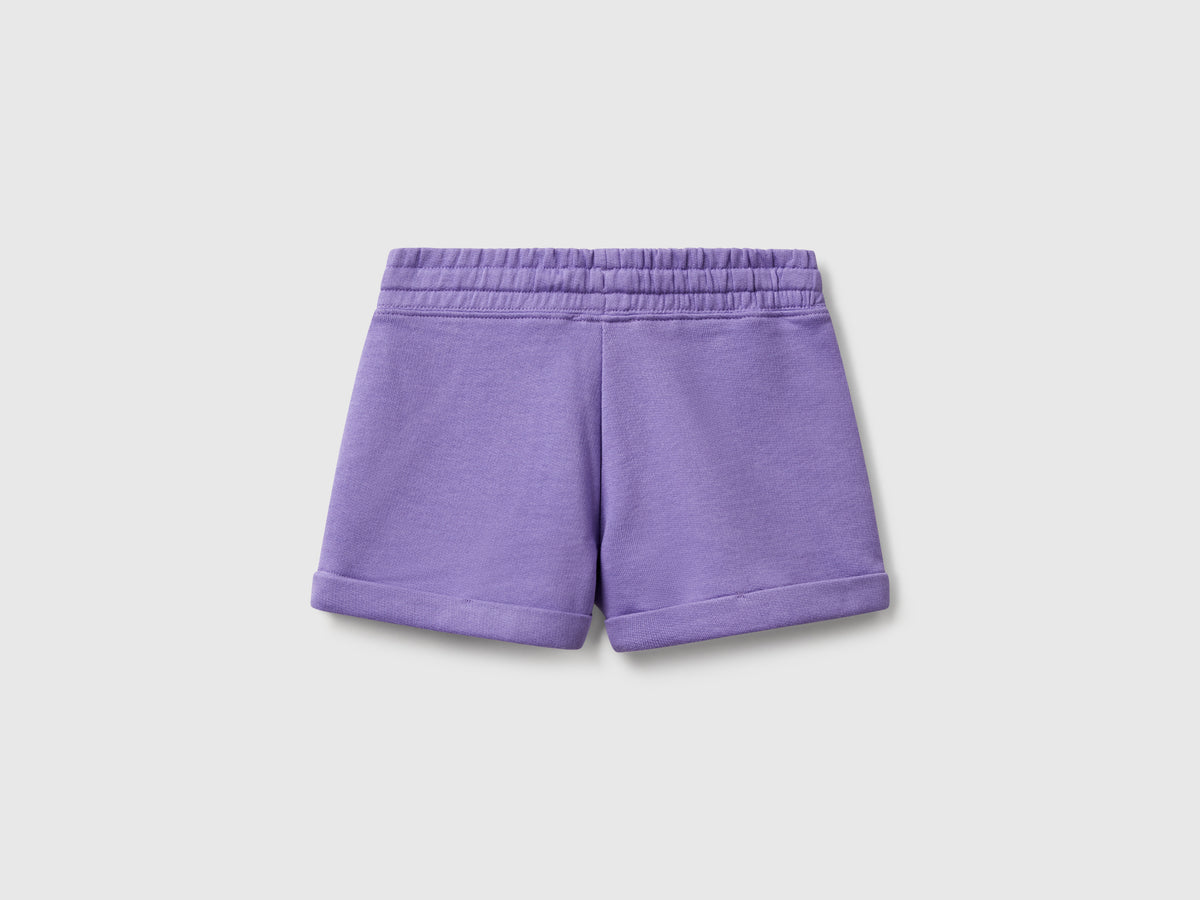 Shorts in felpa 100% cotone