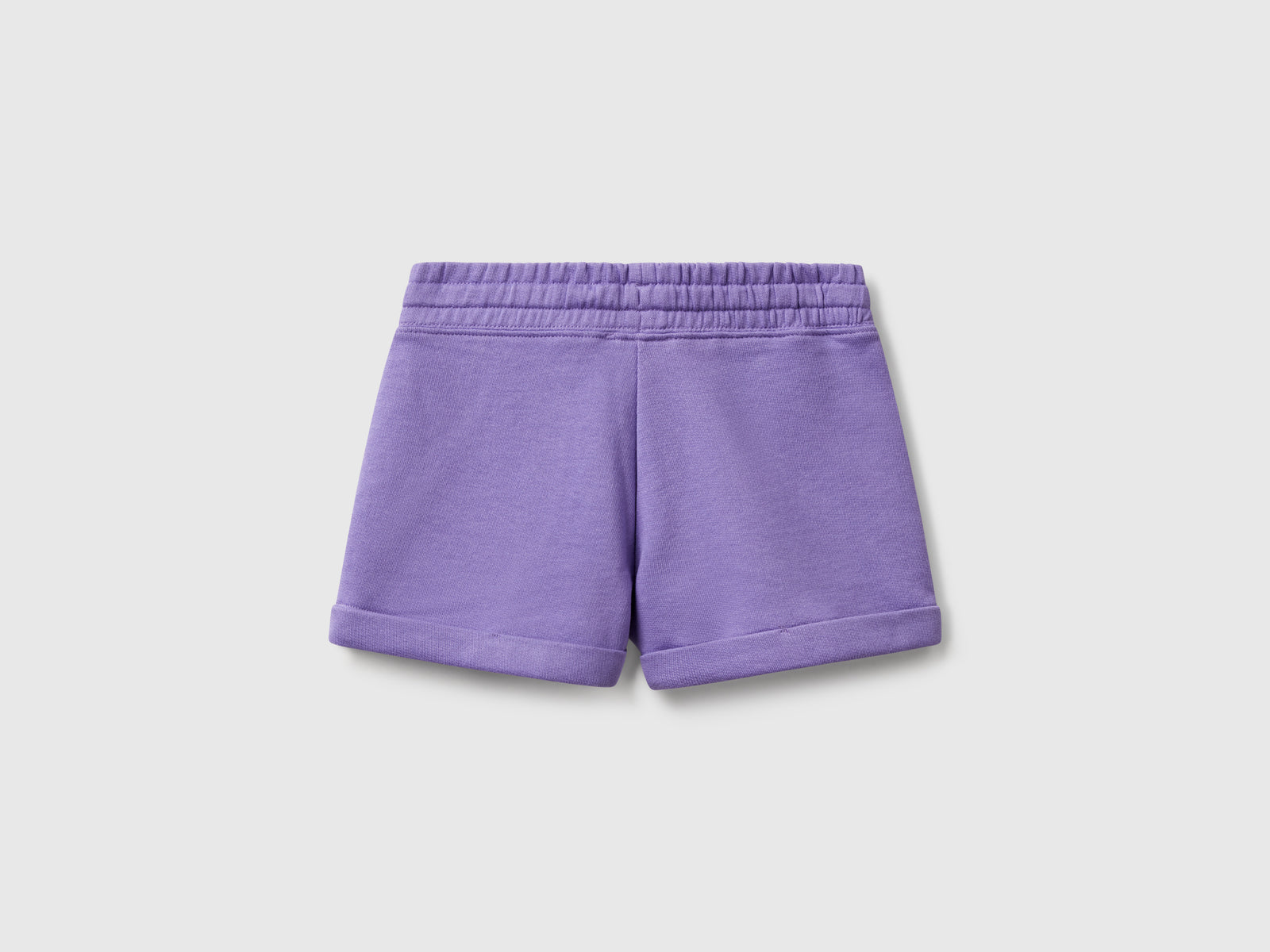 Shorts in felpa 100% cotone da bambina pervinca 2 | Benetton Outlet