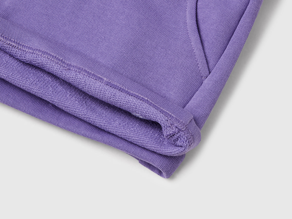 Shorts in felpa 100% cotone
