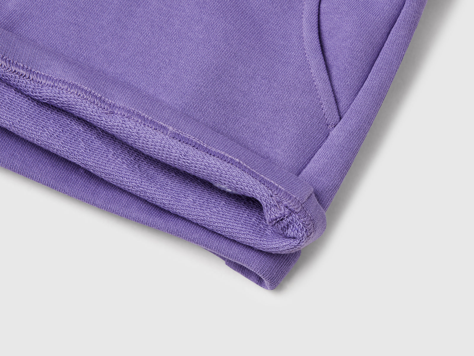 Shorts in felpa 100% cotone da bambina pervinca 3 | Benetton Outlet