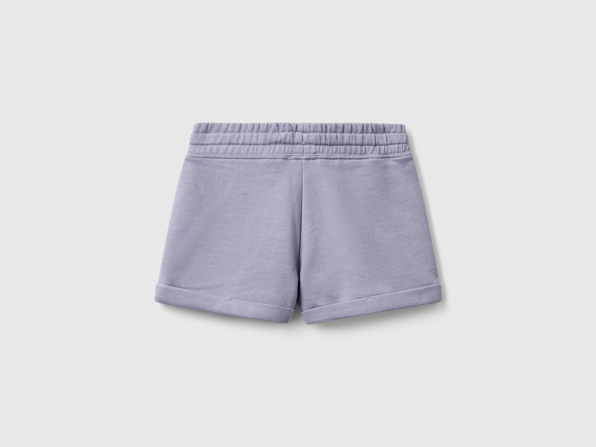 Shorts in felpa 100% cotone