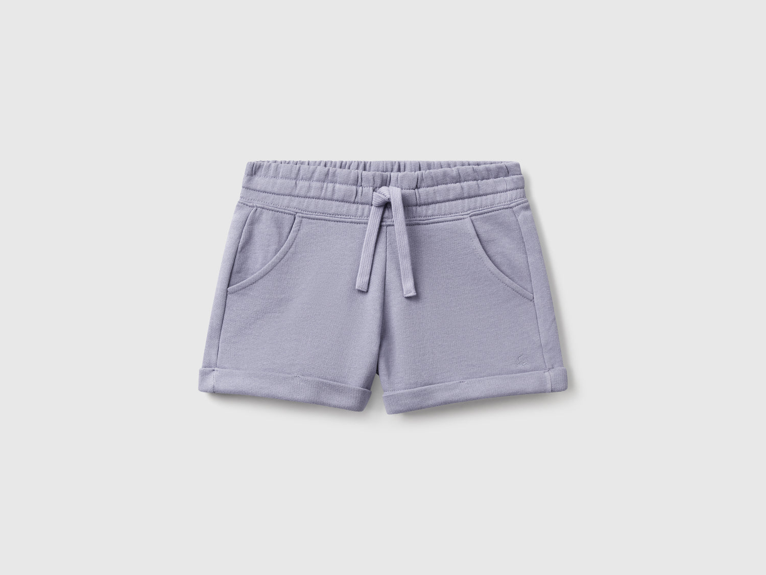 Shorts in felpa 100% cotone da bambina pervinca | Benetton Outlet